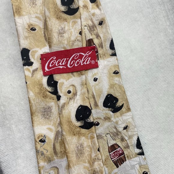 Coca Cola Coke Polar Bear Necktie Tie - Picture 4 of 5
